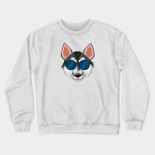 Dog with Glasses Crewneck Sweatshirt